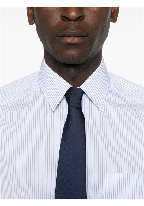 Camicia a righe  tiga in celeste The Editor - uomo THE EDITOR | S5U606999